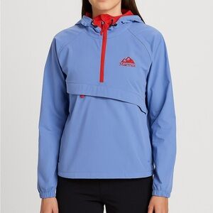 Marmot ’96 Active Anorak Jacket XS Getaway Blue Victory Red NWT Hooded Packable
